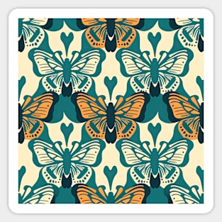 A Colorful Butterfly Pattern Sticker